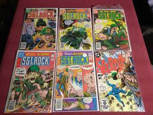 lot 405 image: (6) Vintage Sgt Rock Comics