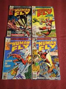 lot 409 image: (4) Vintage Marvel Human Fly Comics