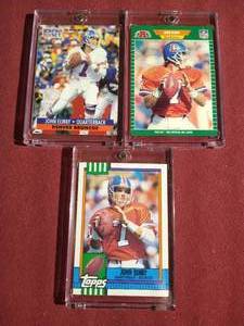 lot 419 image: (3) John Elway Cards