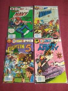 lot 452 image: (4) Vintage Charlton War Comics