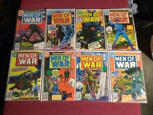 lot 454 image: (8) Vintage DC Men of War Comics