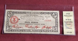 lot 456 image: 1944 Philippines Emergency Issue Guerrilla Note