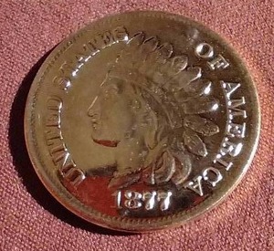 lot 465 image: Indian Penny Style 1 oz Copper Round