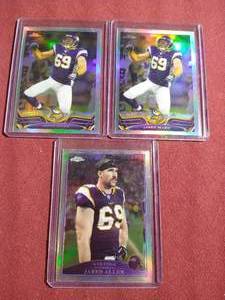 lot 469 image: (3) Jared Allen Refractor Cards