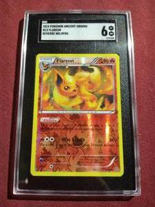 lot 474 image: 2015 Pokemon Ancient Origins Flareon Reverse Holofoil - SGC 6