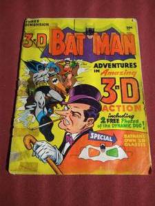 lot 475 image: Vintage 1966 3-D Batman Comic