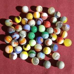 Nice Vintage Marble Lot - Several Uranium Glass