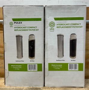 lot 59 image: Pulex Pure Water System Hydrocat Compact Replacement Filter Kit lot of 2