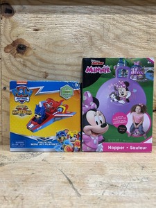 lot 63 image: Paw patrol toy and Disney Junior hopper (lot of 2)