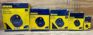 lot 93 image: Irwin Hole Saw lot of 5