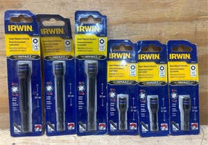 lot 95 image: Irwin Impact Magnetic Nutsetter lot of 6