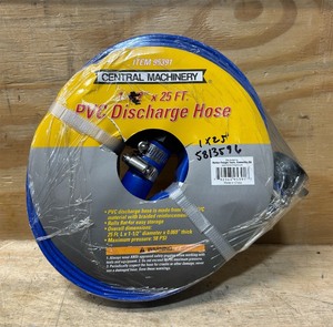 lot 127 image: Central Machinery PVC Discharge Hose 25FT