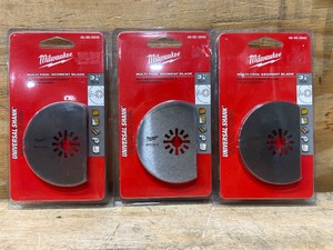 lot 149 image: Milwaukee Multi-Tool Segment Blade lot of 3