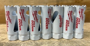 lot 150 image: Milwaukee Hole Dozer 34  lot of 7