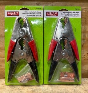 lot 160 image: Uriah 500AMP Booster Cable Clamps lot of 2