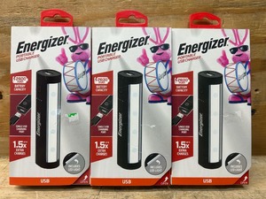 lot 165 image: Energizer Portable USB charger lot of 3