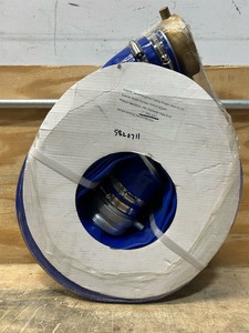 lot 194 image: NorthStar Water Pump Discharge Hose, 3in. x 50ft. Max. PSI 70, PVC, Lay Flat Industrial-Grade Aluminum Couplings