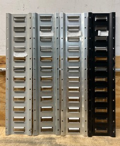 lot 198 image: 8  Gray & Black Horizontal E-Track Rail 4 pieces