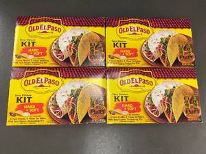 lot 61 image: Old El Paso Taco Dinner Kit Hard & Soft - 4 Boxes, Exp 032025