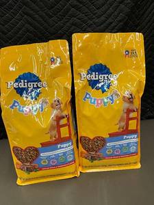 lot 185 image: Pedigree Puppy Dry Dog Food, 2 Bags, 3.5 lb Each