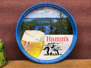 lot 102 image: Vintage Hamms Dancing Bears - 12 Beer Tray - Nice