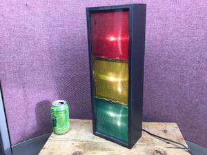 lot 111 image: Novelty Wall Hanging Stop Light - 18 12 - Works