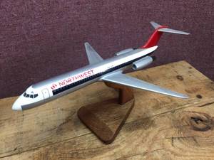 lot 112 image: Vintage Northwest Airlines Wooden Desktop Model - Daron