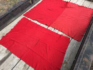 lot 127 image: 2 Vintage Northwest Orient - Wool Blankets - Red