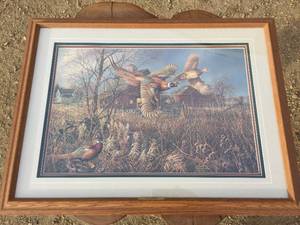 lot 137 image: Classic James Meger The Gathering SN Framed Print