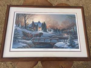 lot 138 image: Perfect Timing Terry Redlin Heading Home - PSE Framed Print