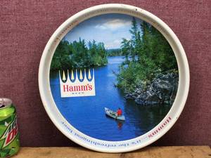 lot 179 image: Classic Hamms - Red Shirt Canoe Guy - 13 Beer Tray