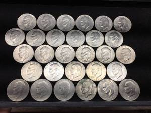 lot 194 image: (29) Eisenhower - Dollar Coins 1971-1978