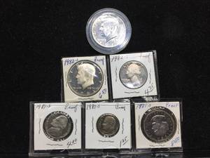 lot 197 image: 1981-1982-1974 U.S. Proof Coins