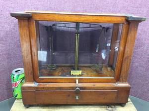 lot 232 image: Antique - H. Kohlbusch - Apothecary Scale with Weights