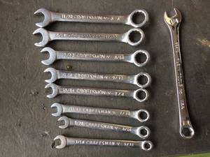lot 312 image: Craftsman SAE Mini Wrenches 536 - 38