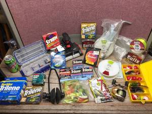 lot 326 image: Variety Fishing - Line - Bobbers - Plastics - Shimano - Skinzit