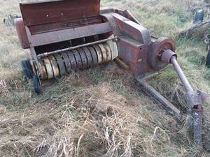 lot 37 image: Used Square Hay Baler Farm Implement