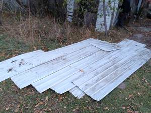 lot 38 image: Lot of Corrugated Metal Roofing Panels