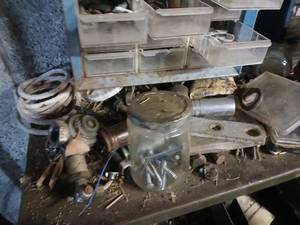 lot 59 image: Lot of Assorted Vintage Hand Tools, Hardware, and Workshop Parts