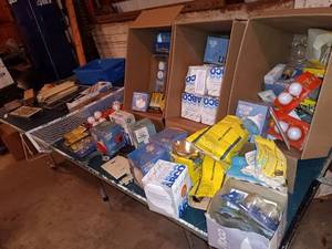 lot 61 image: Large Lot of Electrical Supplies and Light Bulbs
