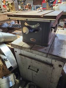 lot 130 image: Vintage Craftsman Table Saw Model 103.23440 by Sears Roebuck