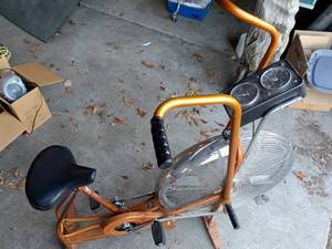 lot 147 image: Vintage Schwinn Air-Dyne Exercise Bike with Gauge Panel
