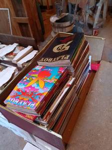 lot 171 image: Playboy Magazine Collection in Red Storage Trunk