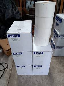 lot 72 image: Lot of 6 Boxes Uline S-5263 4x3 Direct Thermal Labels
