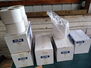 lot 79 image: Uline Thermal and Direct Thermal Label Rolls Assortment