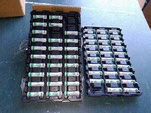 lot 90 image: Tray of SAFT LS14500 3.6V Lithium Batteries 48-Pack