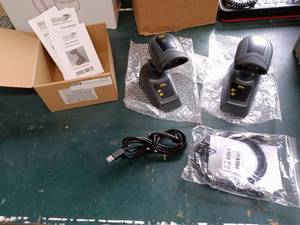 lot 94 image: Wasp WWS650 2D Wireless Barcode Scanners with Cables and Manuals