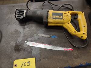 lot 105 image: Dewalt Reciprocating Saw...