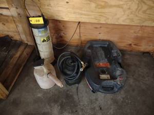 lot 135 image: Water Cans, Brake Bleeders, & Tub...