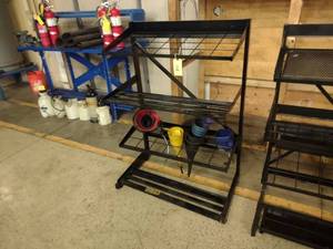 lot 143 image: Rack with Funnels, 37x18x55...